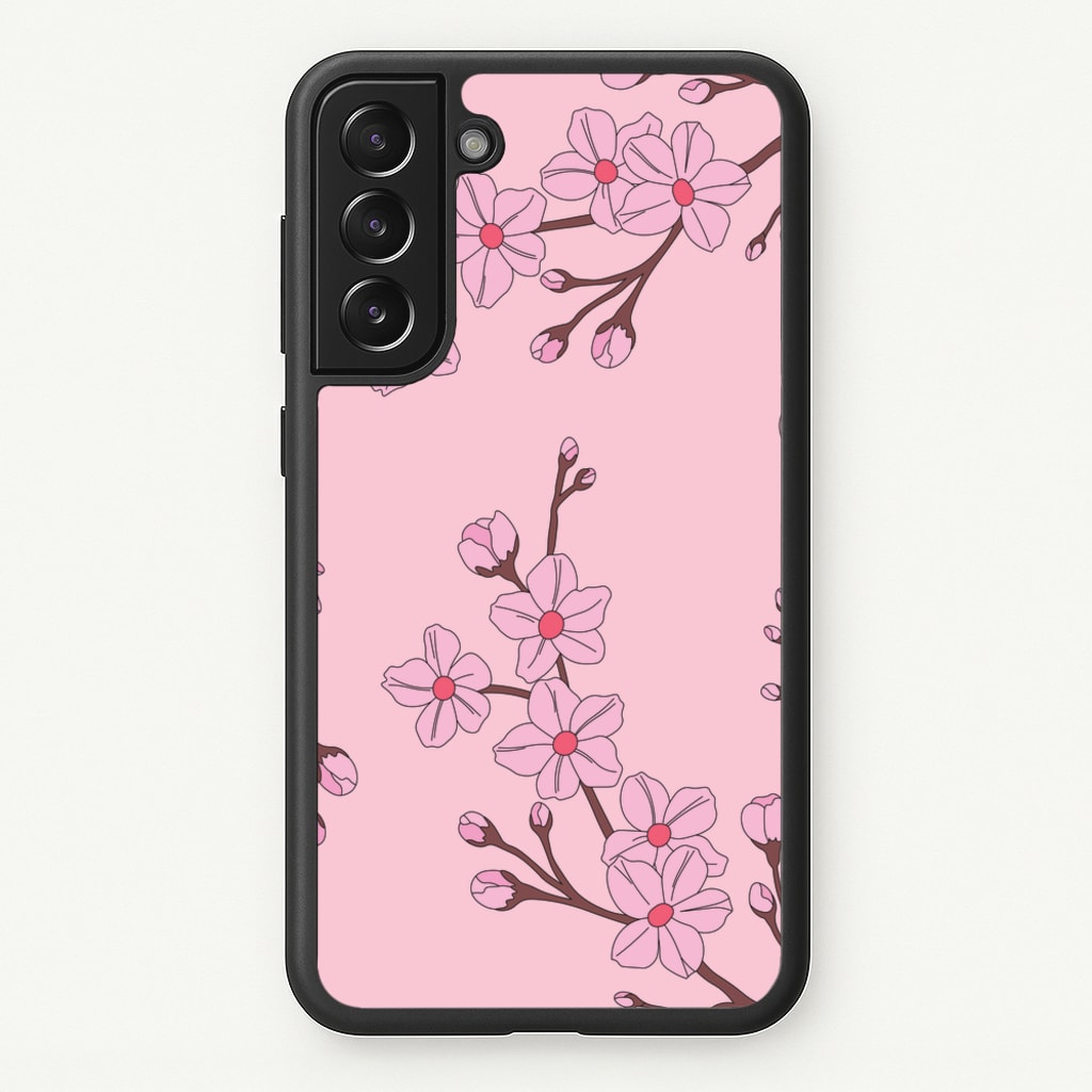 Cherry Blossom Pattern - Floral Phone Case for Galaxy S21