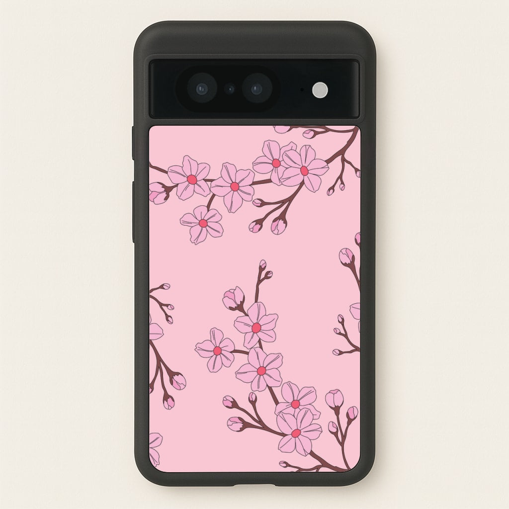 Cherry Blossom Pattern - Floral Phone Case for Google Pixel 8
