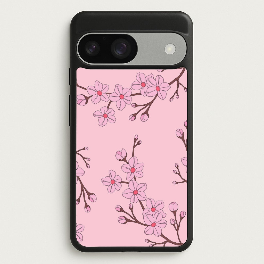 Cherry Blossom Pattern - Floral Phone Case for Google Pixel 9 / 9 Pro