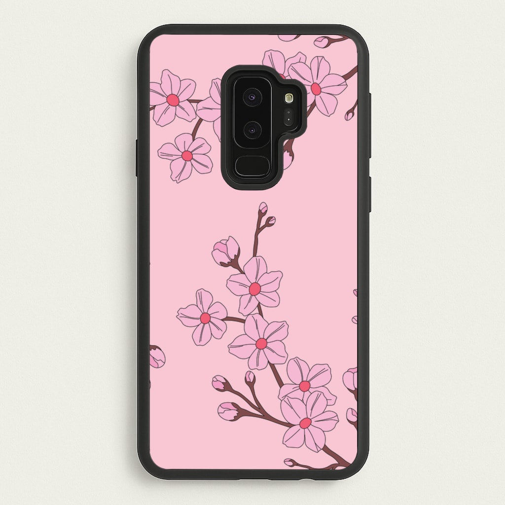 Cherry Blossom Pattern - Floral Phone Case for Galaxy S9 Plus