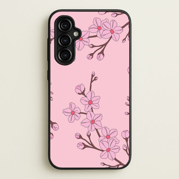 Cherry Blossom Pattern - Floral Phone Case for Galaxy A54