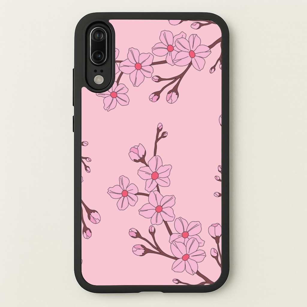 Cherry Blossom Pattern - Floral Phone Case for Huawei P20