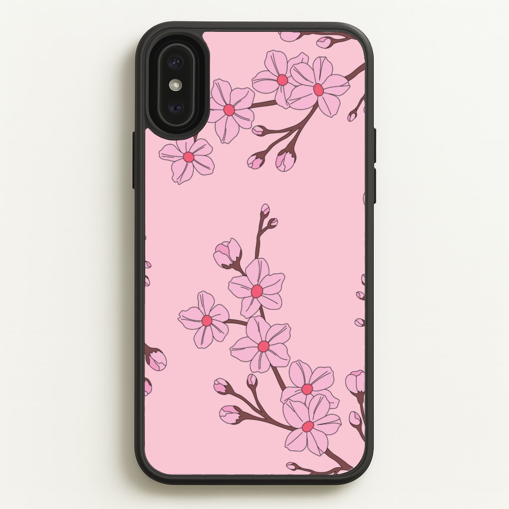 Cherry Blossom Pattern - Floral Phone Case for iPhone XS Max