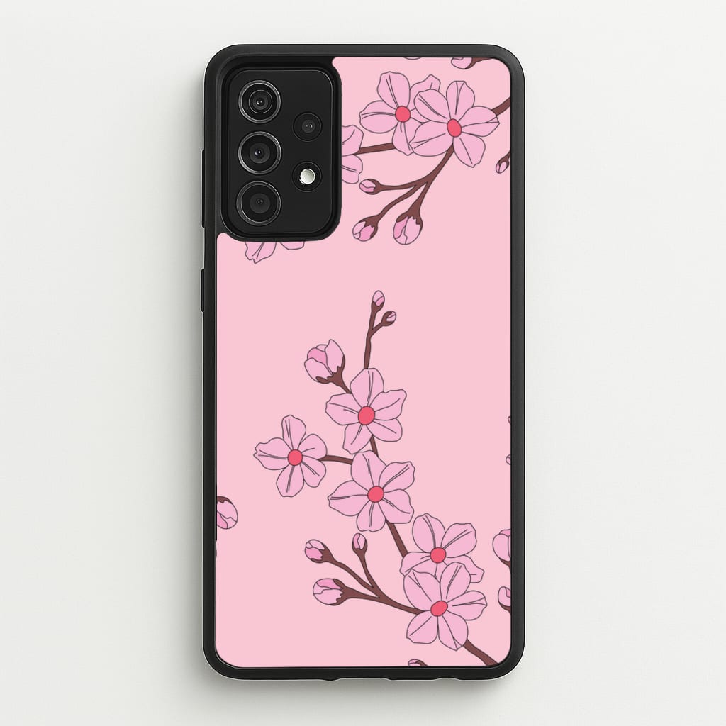 Cherry Blossom Pattern - Floral Phone Case for Galaxy A52 / A52s
