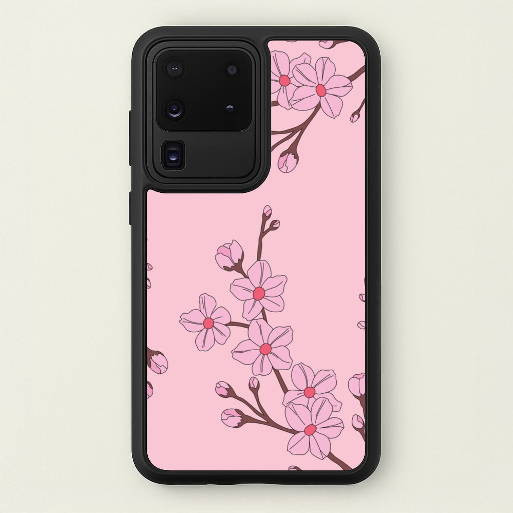 Cherry Blossom Pattern - Floral Phone Case for Galaxy S20 Ultra