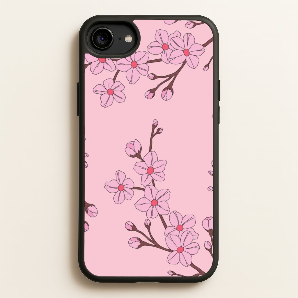 Cherry Blossom Pattern - Floral Phone Case for iPhone 6 / 7 / 8 / SE