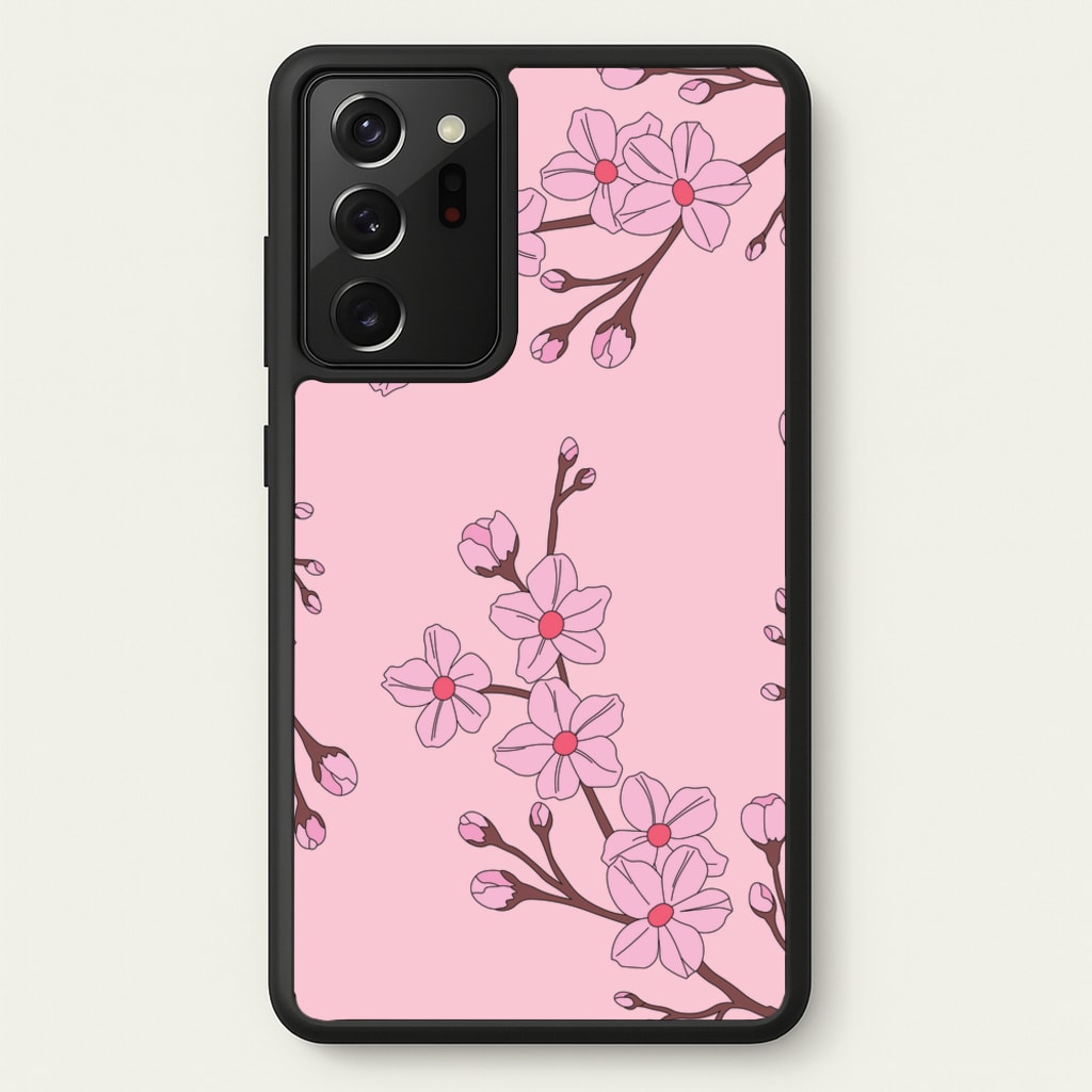 Cherry Blossom Pattern - Floral Phone Case for Galaxy Note 20 Ultra