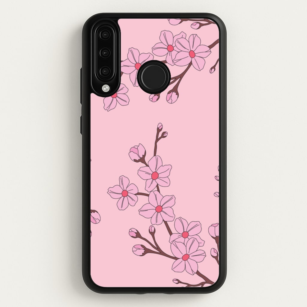 Cherry Blossom Pattern - Floral Phone Case for Huawei P30 Lite