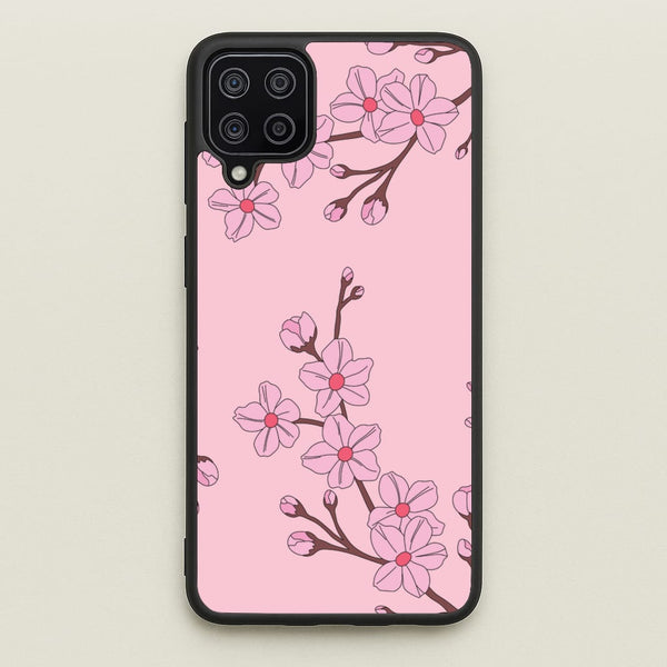 Cherry Blossom Pattern - Floral Phone Case for Galaxy A12