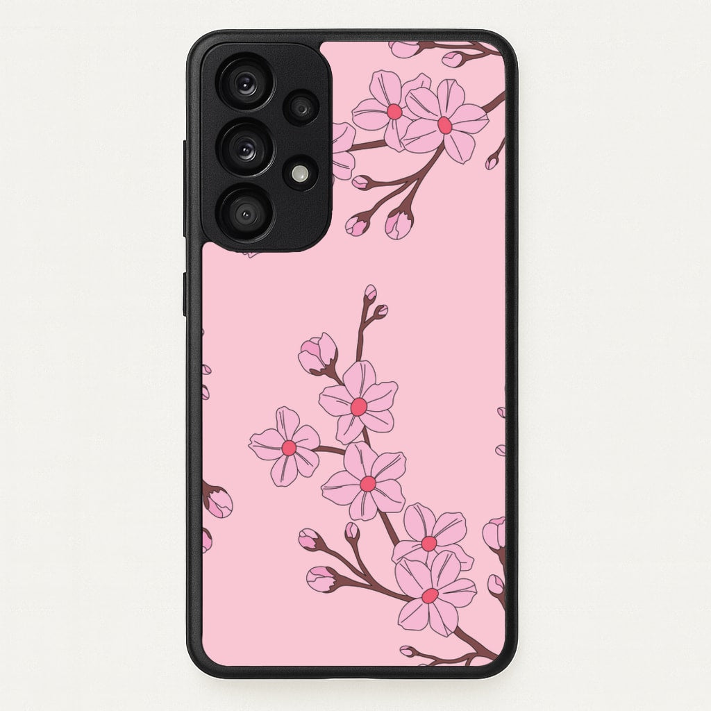 Cherry Blossom Pattern - Floral Phone Case for Galaxy A53