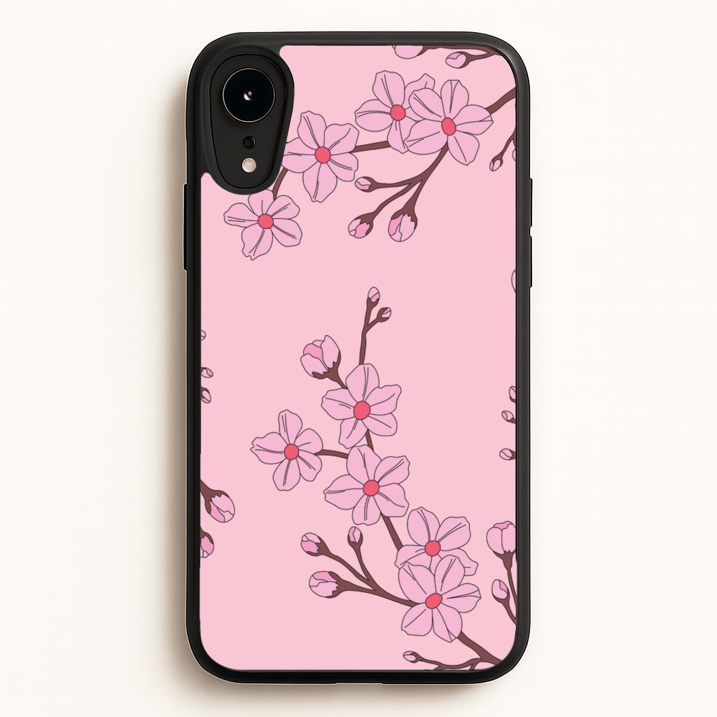 Cherry Blossom Pattern - Floral Phone Case for iPhone XR
