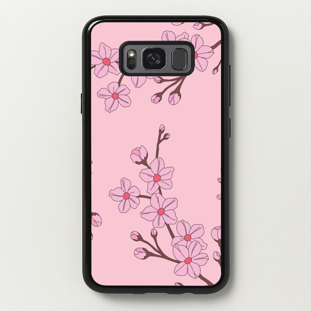 Cherry Blossom Pattern - Floral Phone Case for Galaxy S8