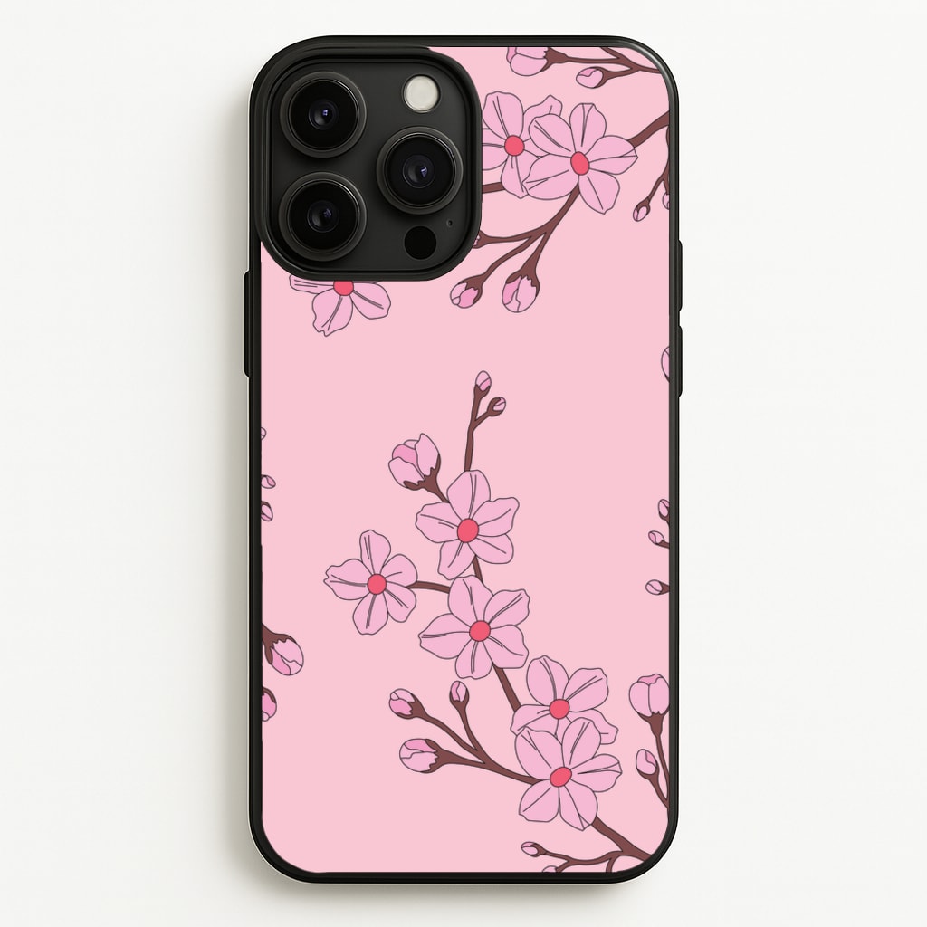 Cherry Blossom Pattern - Floral Phone Case for iPhone 13 Pro Max