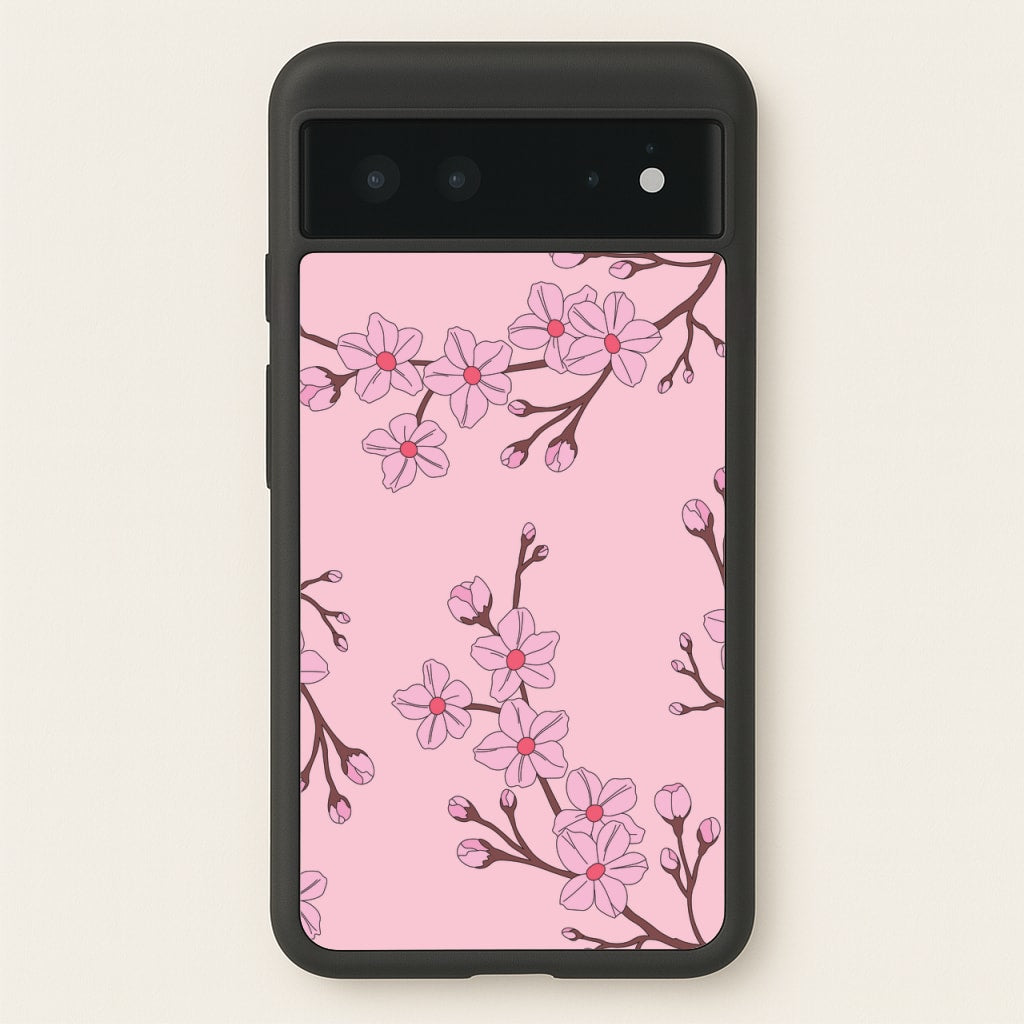 Cherry Blossom Pattern - Floral Phone Case for Google Pixel 6