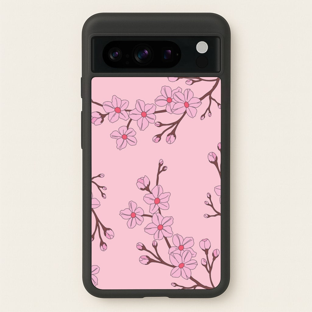 Cherry Blossom Pattern - Floral Phone Case for Google Pixel 8 Pro