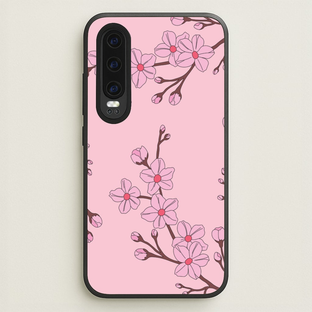 Cherry Blossom Pattern - Floral Phone Case for Huawei P30