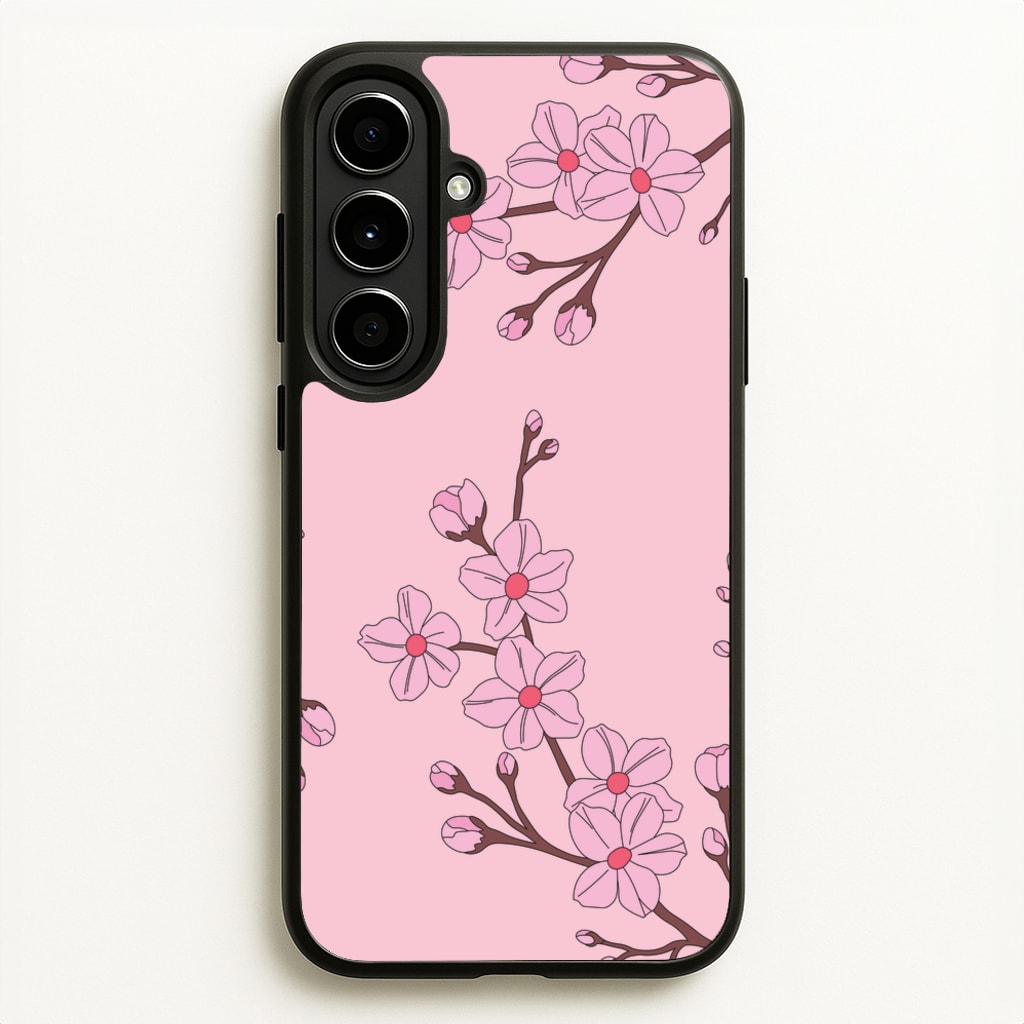 Cherry Blossom Pattern - Floral Phone Case for Galaxy A56