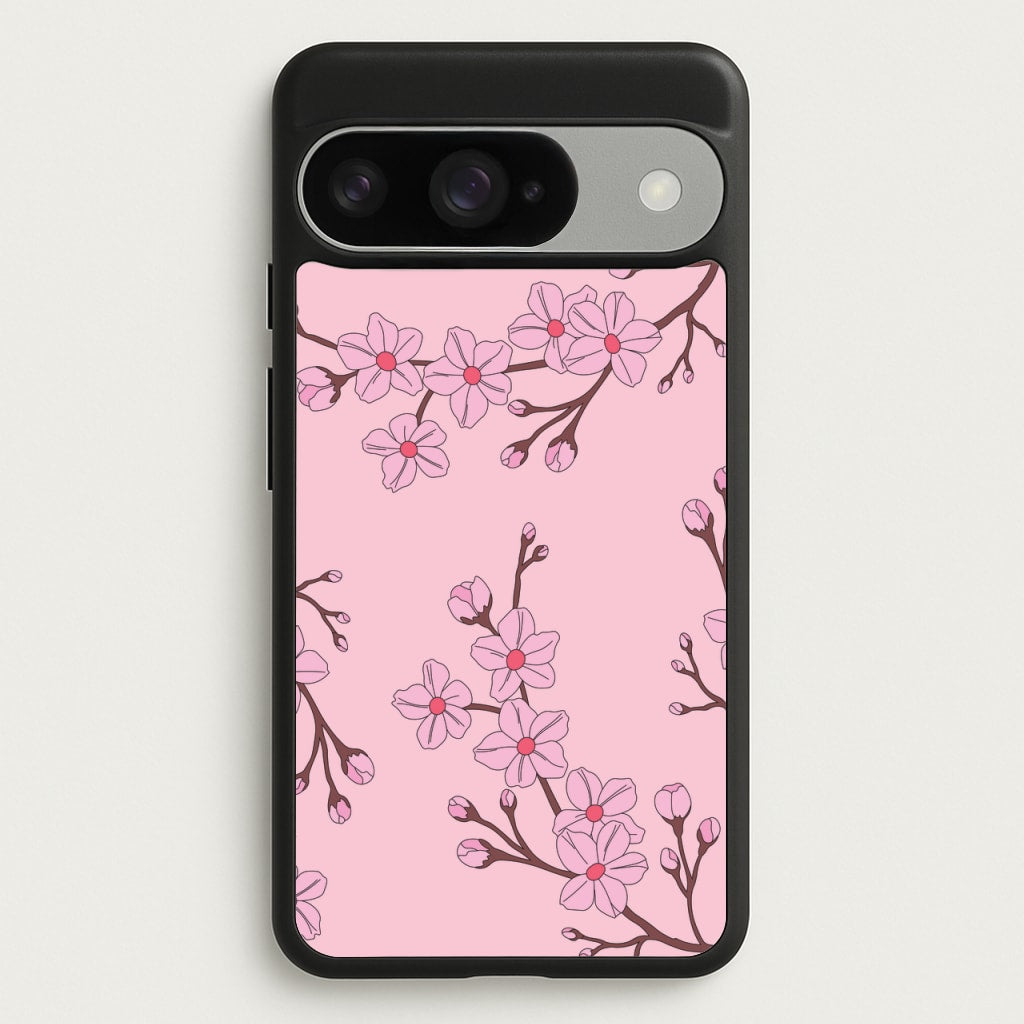 Cherry Blossom Pattern Phone Case for Google Pixel 10 / 10 Pro