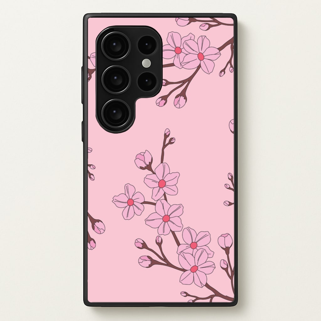 Cherry Blossom Pattern - Floral Phone Case for Galaxy S24 Ultra