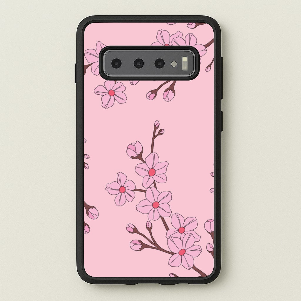 Cherry Blossom Pattern - Floral Phone Case for Galaxy S10 Plus