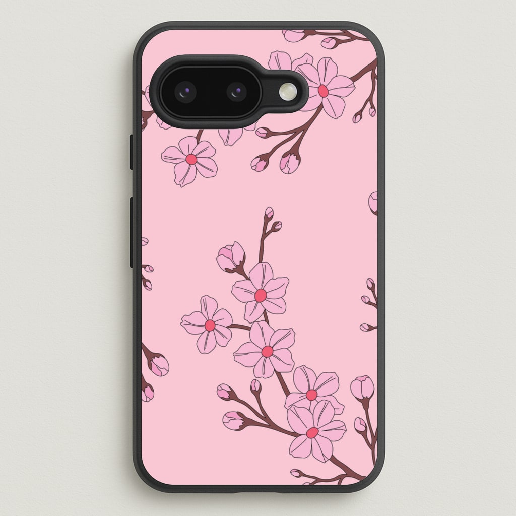 Cherry Blossom Pattern - Floral Phone Case for Google Pixel 9a