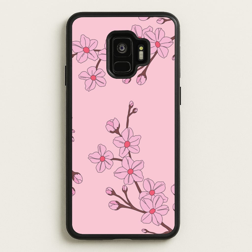 Cherry Blossom Pattern - Floral Phone Case for Galaxy S9