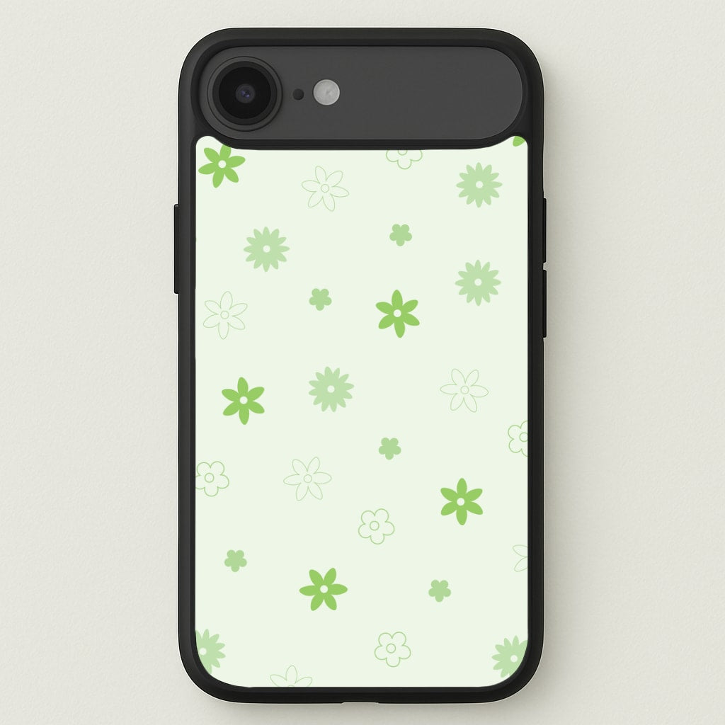Flower Types Pattern Green Phone Case for iPhone 17 Air