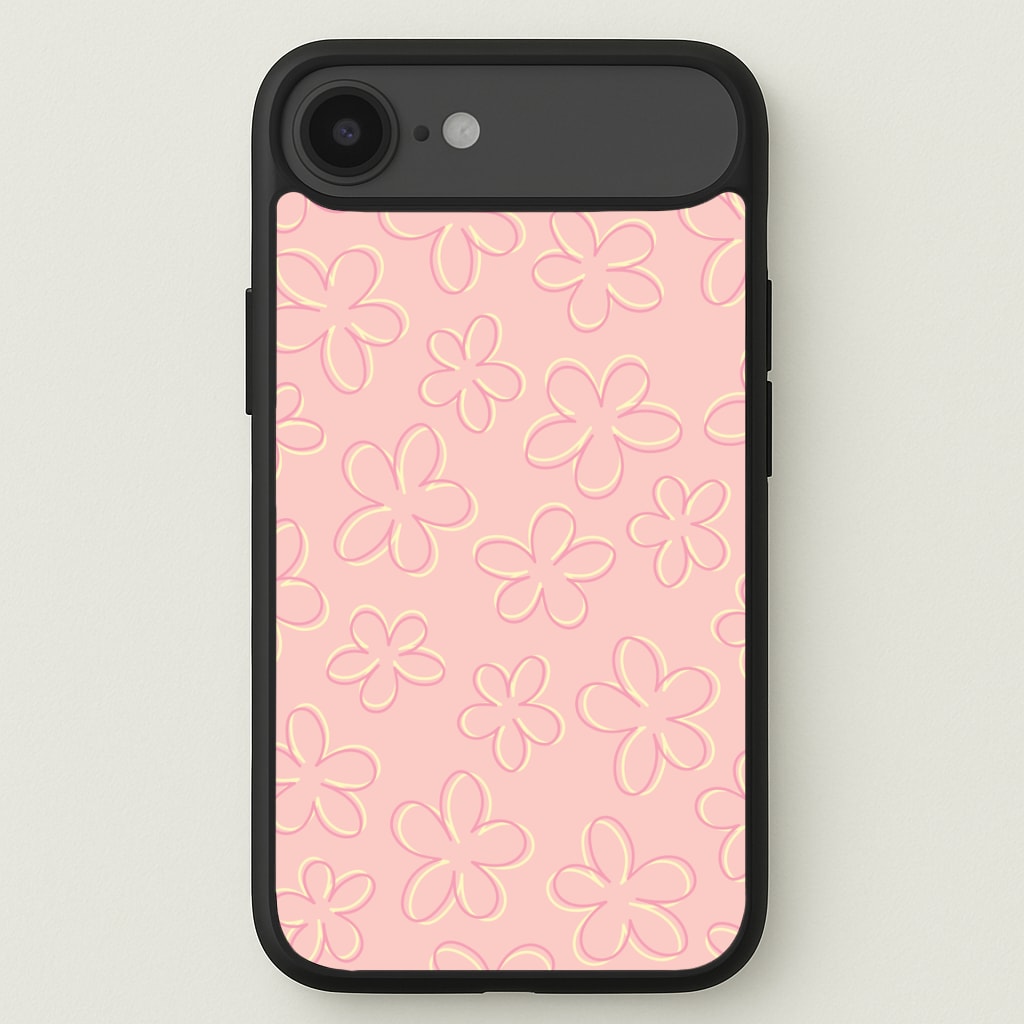 Abstract Flower Outlines Pattern Phone Case for iPhone 17 Air