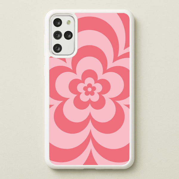 Pink Abstract Flower Pattern - Floral Phone Case for Galaxy S20 Plus