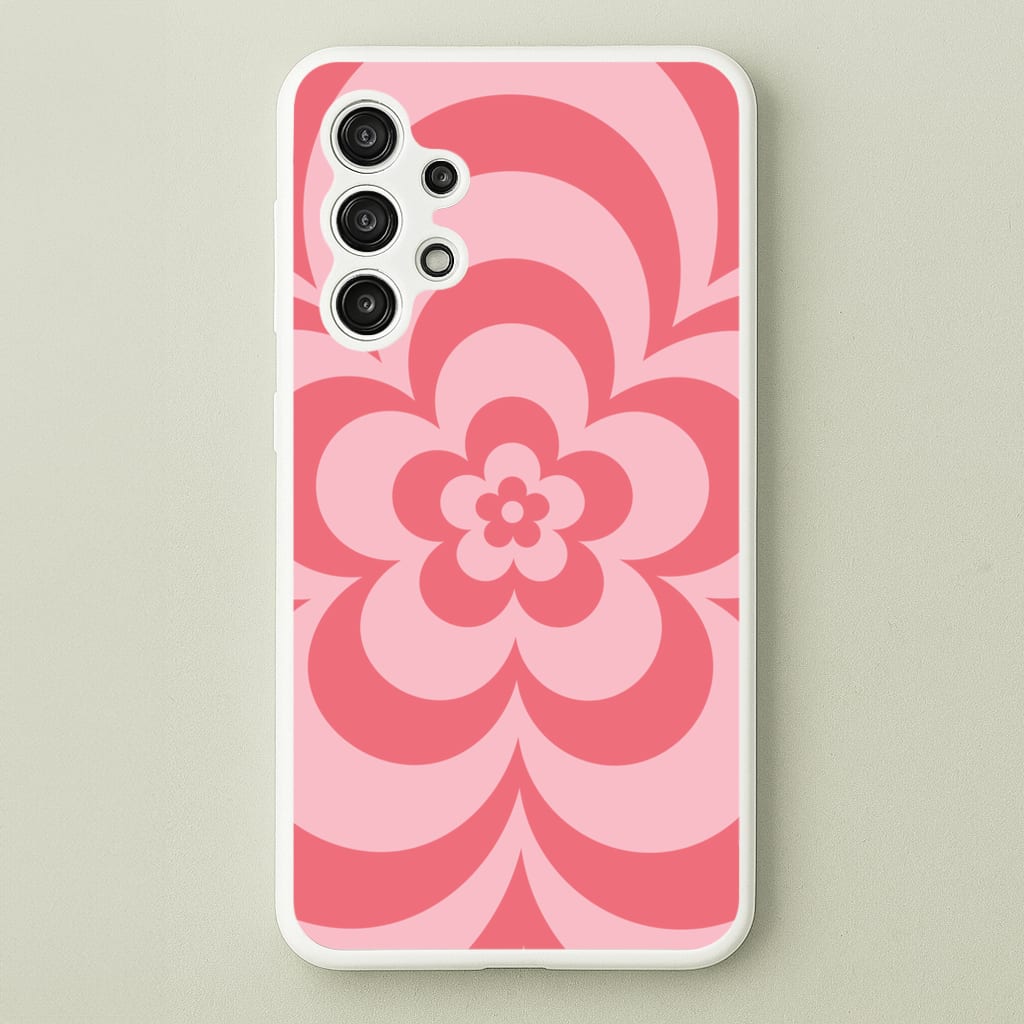Pink Abstract Flower Pattern - Floral Phone Case for Galaxy A13