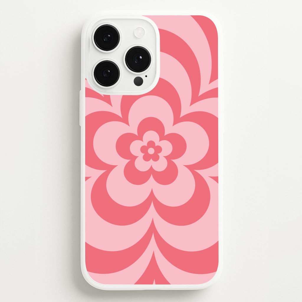 Pink Abstract Flower Pattern - Floral Phone Case for iPhone 13 Pro Max