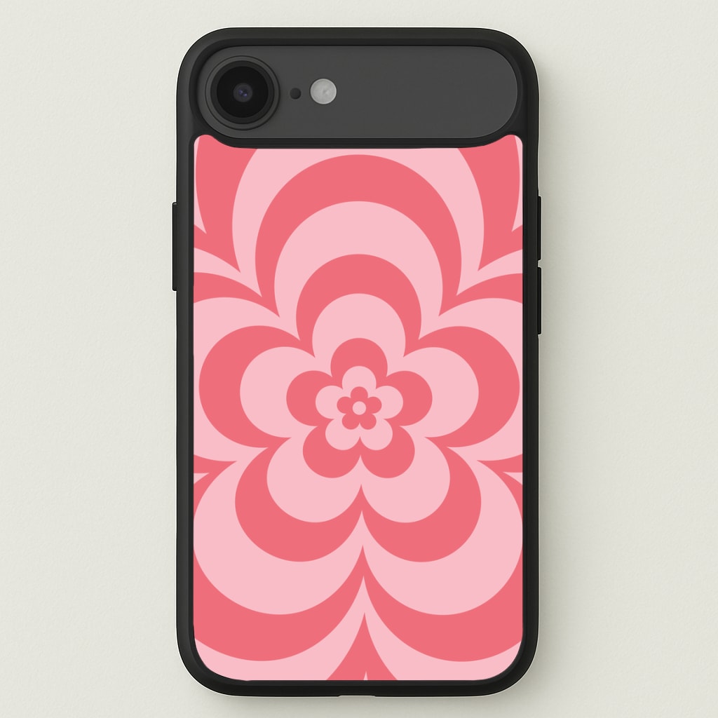 Pink Abstract Flower Pattern Phone Case for iPhone 17 Air