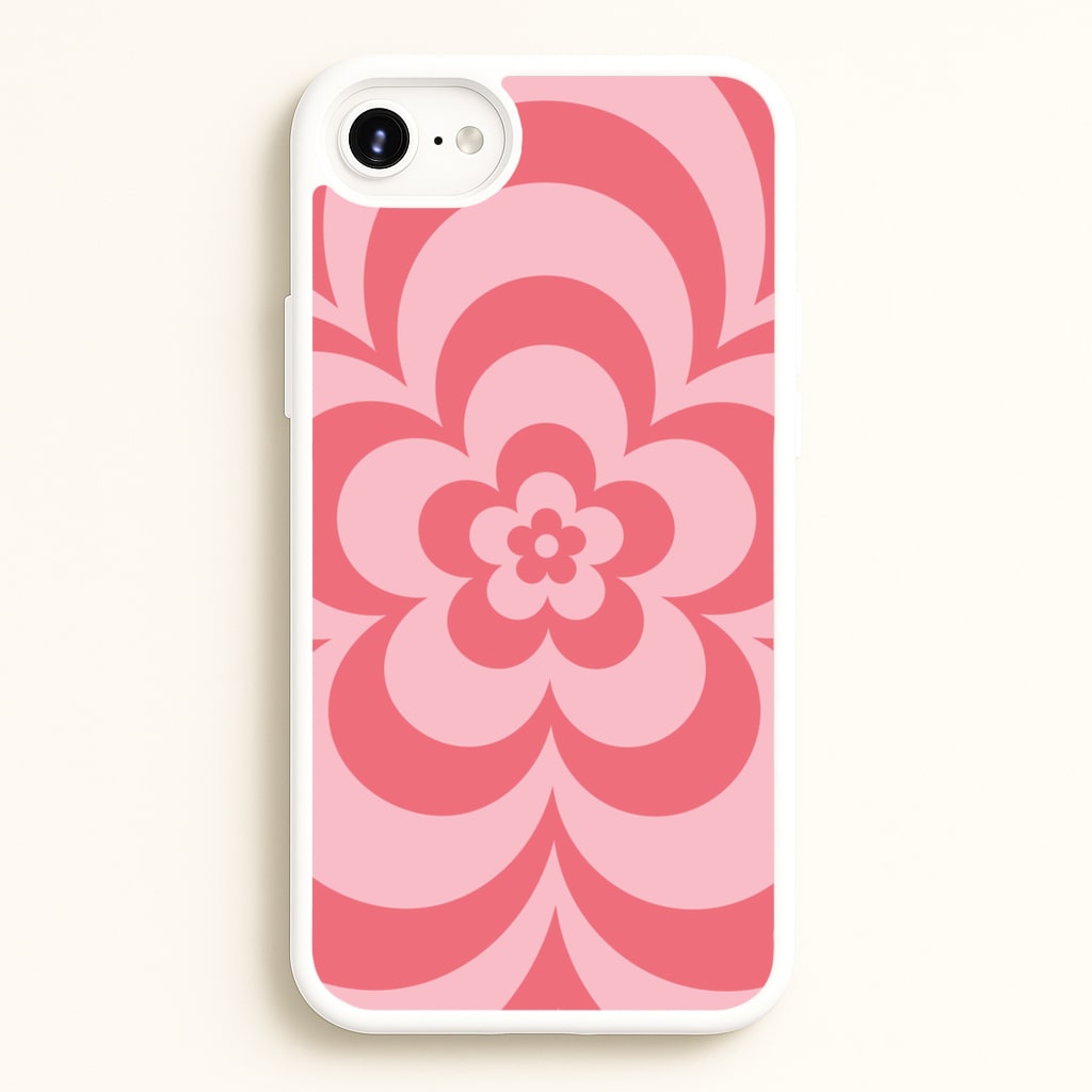 Pink Abstract Flower Pattern - Floral Phone Case for iPhone 6 Plus / 7 Plus / 8 Plus