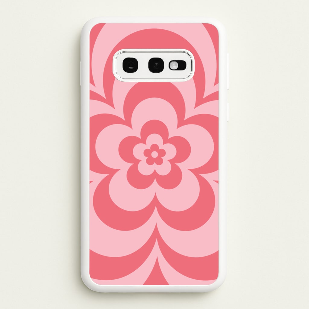 Pink Abstract Flower Pattern - Floral Phone Case for Galaxy S10e