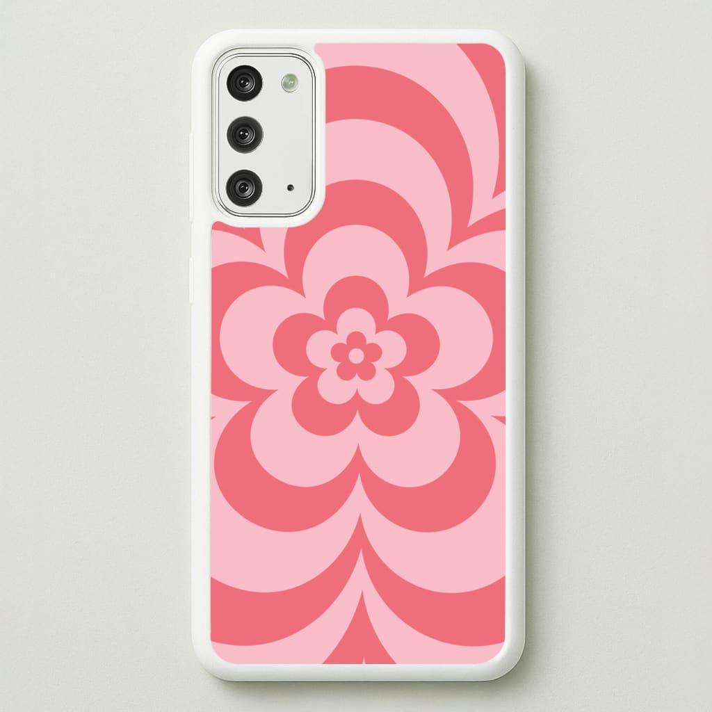 Pink Abstract Flower Pattern - Floral Phone Case for Galaxy Note 20