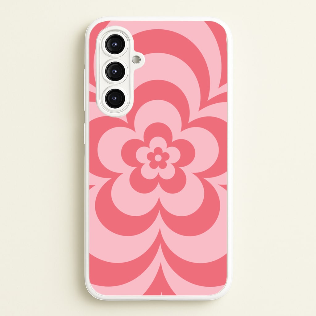 Pink Abstract Flower Pattern - Floral Phone Case for Galaxy A16