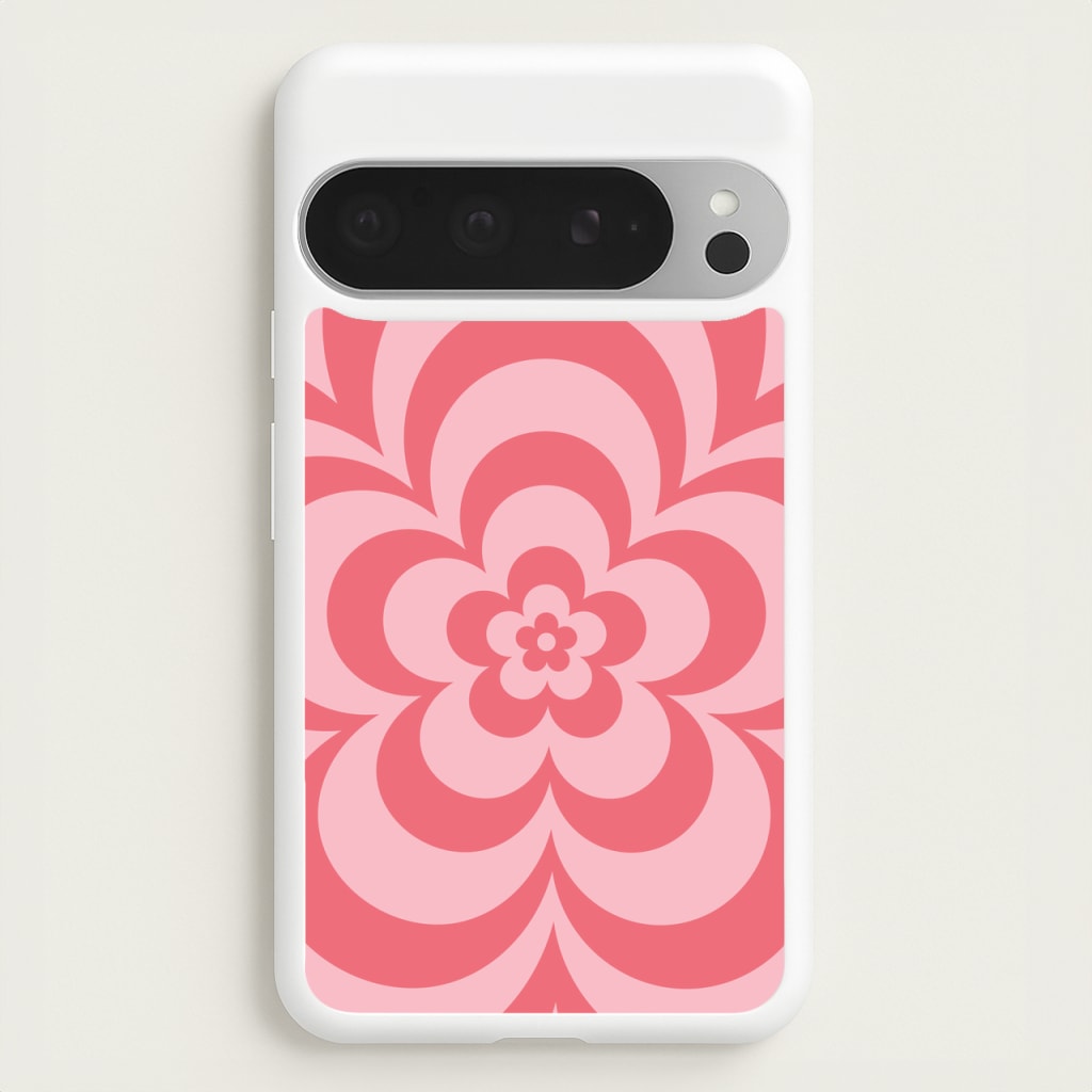 Pink Abstract Flower Pattern - Floral Phone Case for Google Pixel 9 Pro XL