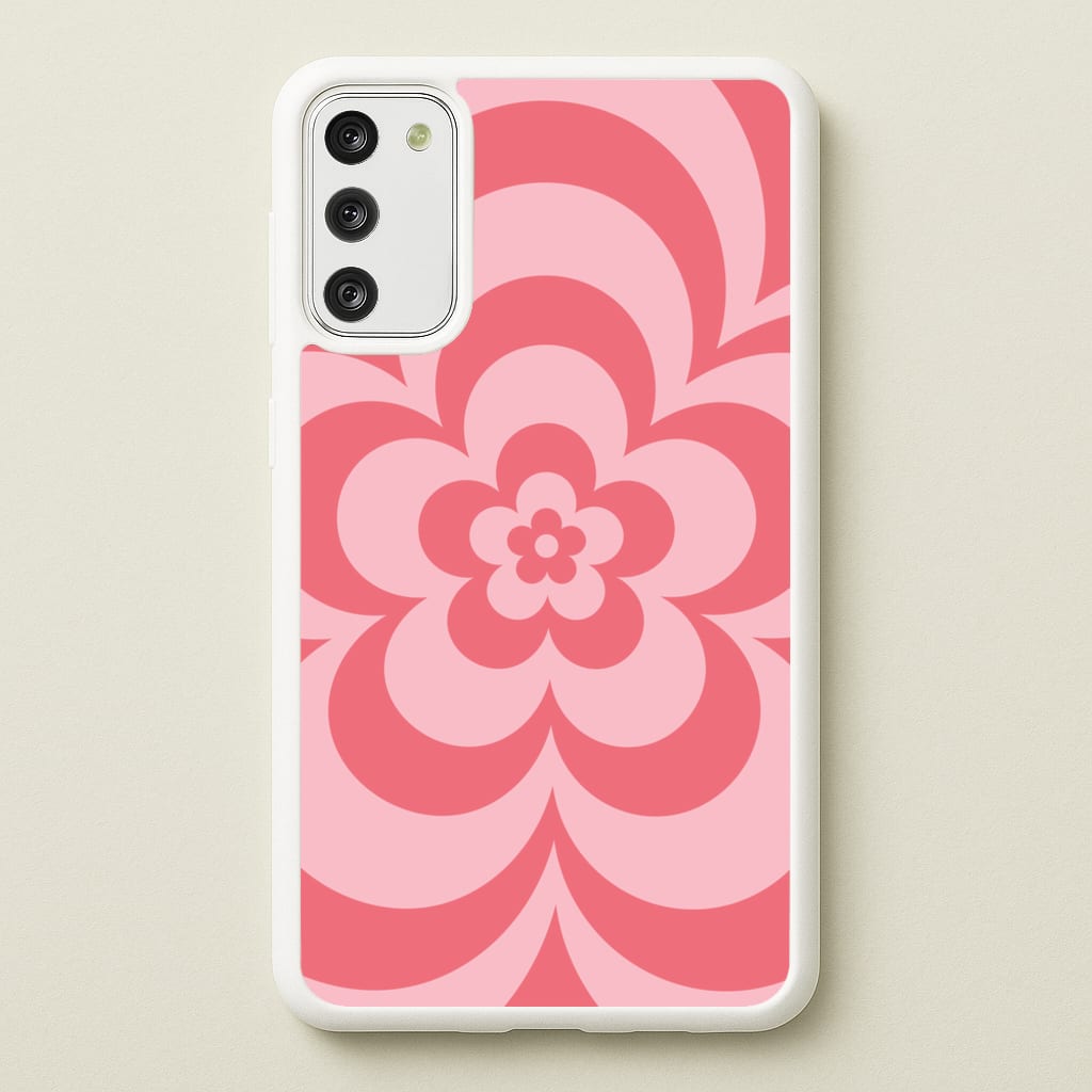 Pink Abstract Flower Pattern - Floral Phone Case for Galaxy S20