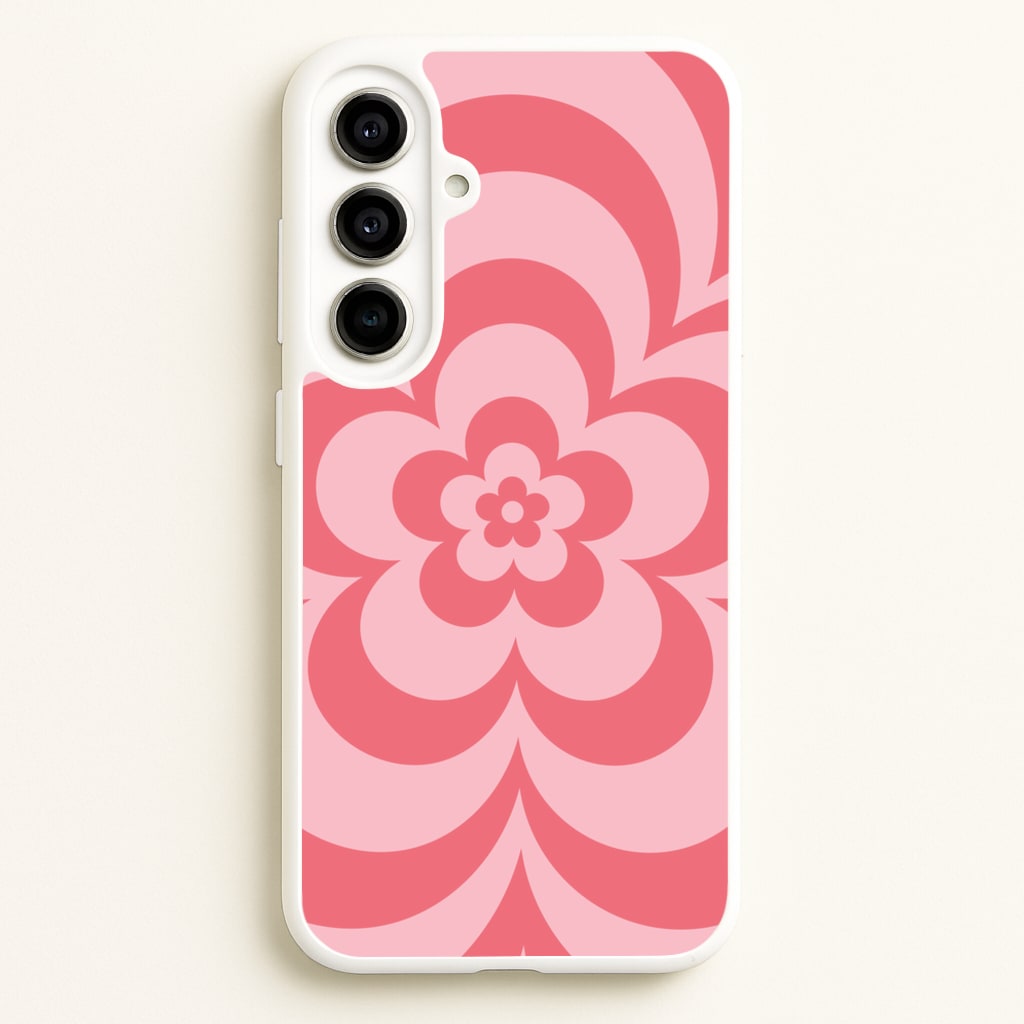 Pink Abstract Flower Pattern - Floral Phone Case for Galaxy A56
