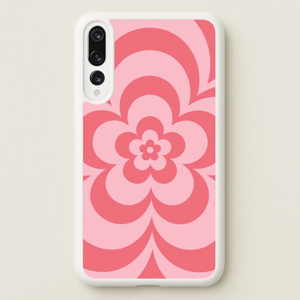 Pink Abstract Flower Pattern - Floral Phone Case for Huawei P20 Pro