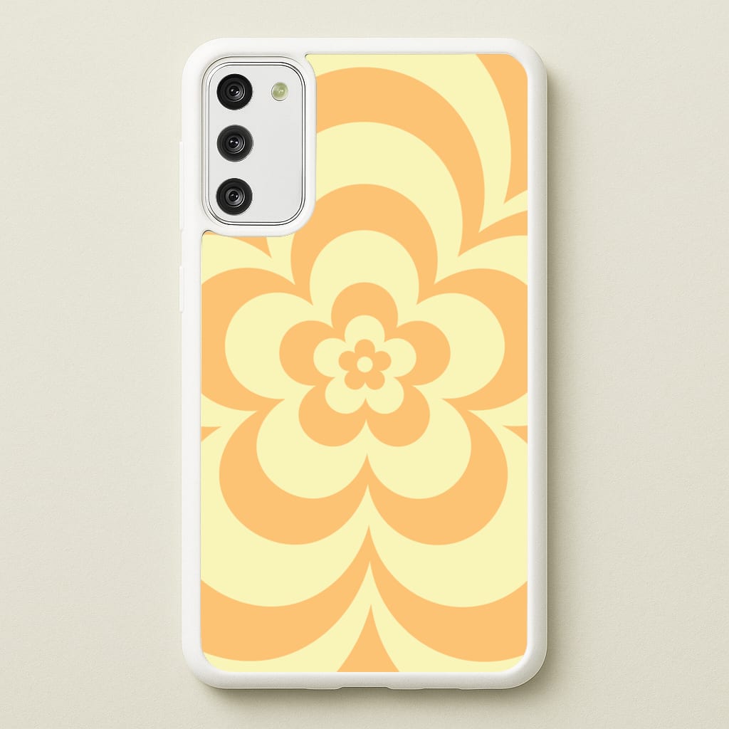 Yellow Abstract Flower Pattern - Floral Phone Case for Galaxy A41