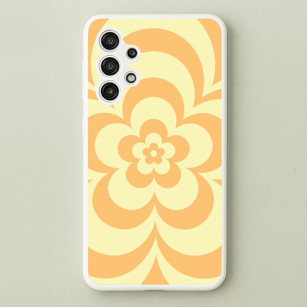 Yellow Abstract Flower Pattern - Floral Phone Case for Galaxy A13