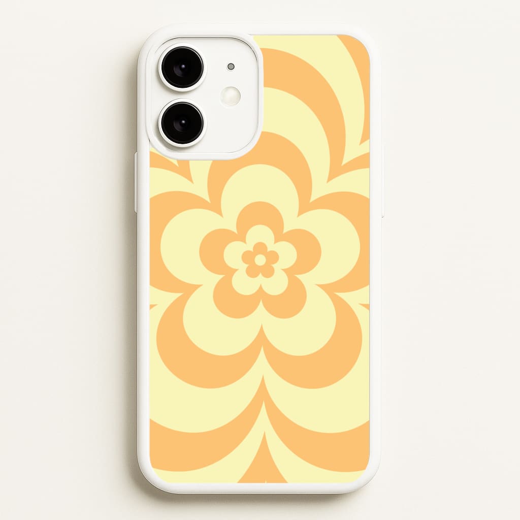 Yellow Abstract Flower Pattern - Floral Phone Case for iPhone 11
