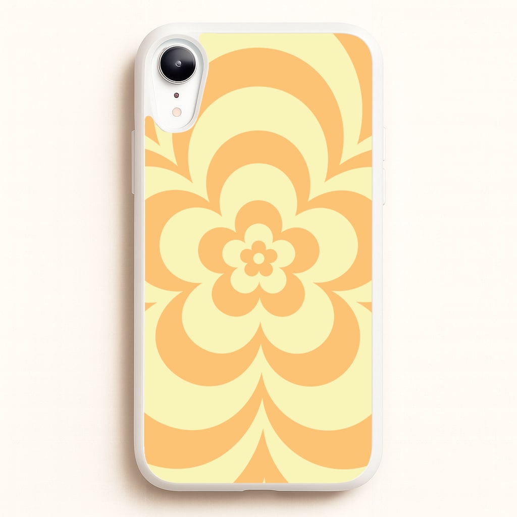 Yellow Abstract Flower Pattern - Floral Phone Case for iPhone XR