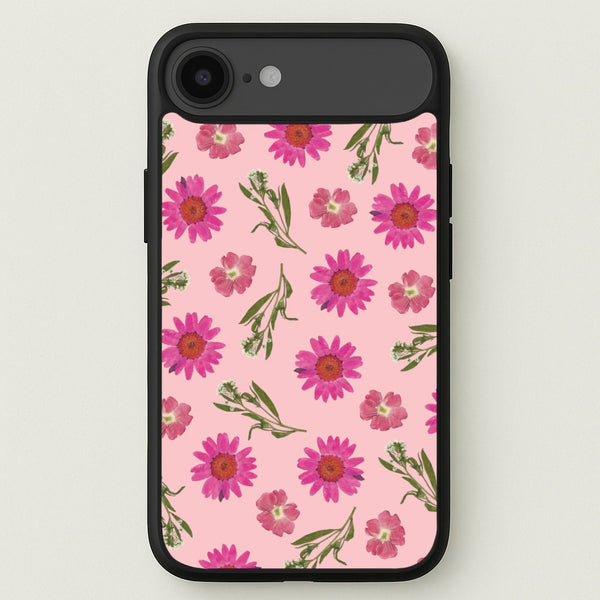 Pressed Pink Flowers Pattern Phone Case for iPhone 17 Air