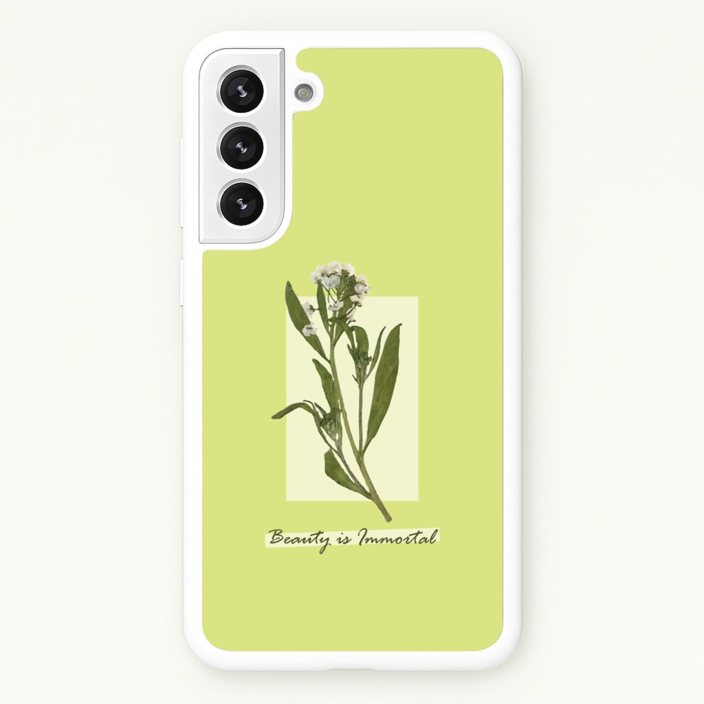 Beauty Is Immortal Press Flower - Floral Phone Case for Galaxy S21