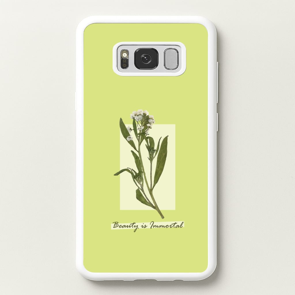 Beauty Is Immortal Press Flower - Floral Phone Case for Galaxy S8 Plus