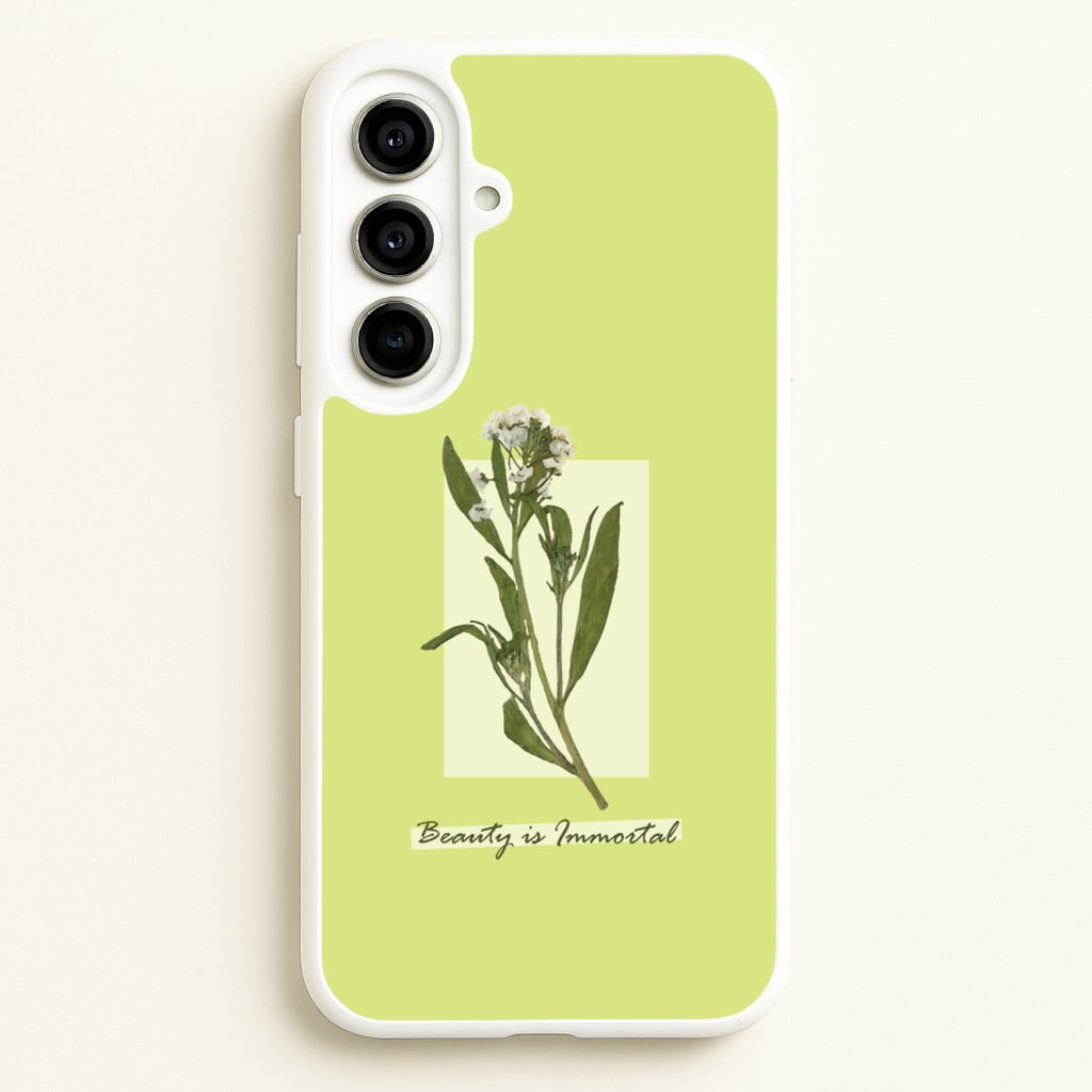 Beauty Is Immortal Press Flower - Floral Phone Case for Galaxy A56