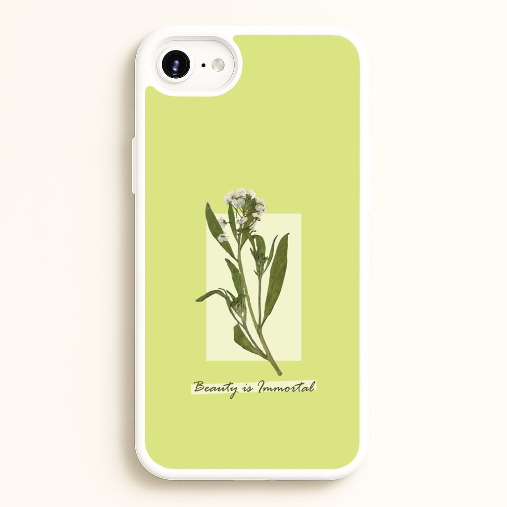 Beauty Is Immortal Press Flower - Floral Phone Case for iPhone 6 Plus / 7 Plus / 8 Plus
