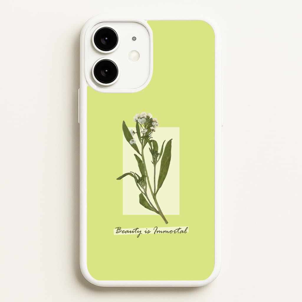 Beauty Is Immortal Press Flower - Floral Phone Case for iPhone 11
